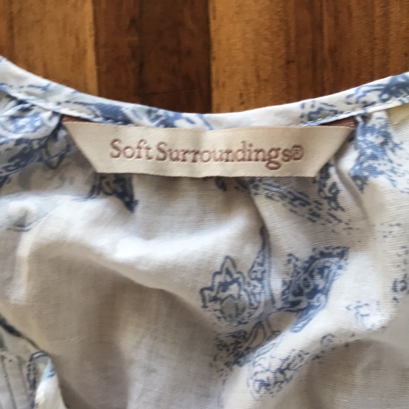 Soft Surroundings Embroidery Tunic Top size M/L - Picture 5 of 6